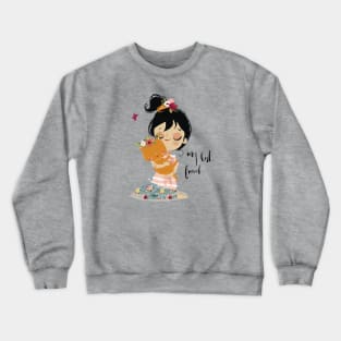 Lady and Cat 2 Crewneck Sweatshirt